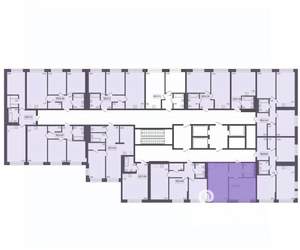 2-к квартира, вторичка, 45м2, 5/17 этаж