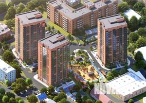 3-к квартира, строящийся дом, 55м2, 2/17 этаж
