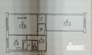 2-к квартира, вторичка, 45м2, 1/5 этаж