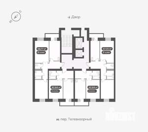 1-к квартира, вторичка, 41м2, 11/16 этаж