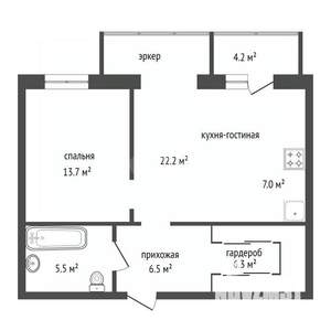 2-к квартира, вторичка, 63м2, 15/17 этаж
