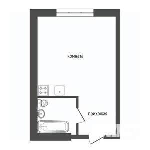 Студия квартира, вторичка, 12м2, 1/9 этаж