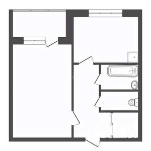 1-к квартира, вторичка, 27м2, 8/9 этаж