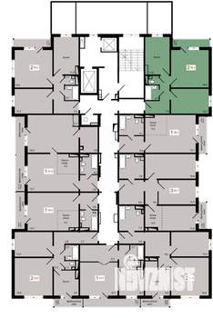 2-к квартира, вторичка, 56м2, 9/17 этаж