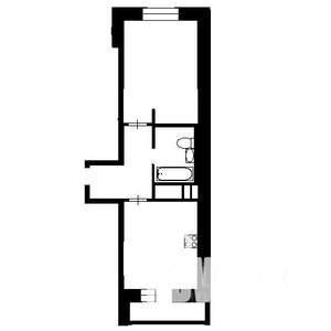 1-к квартира, вторичка, 38м2, 4/5 этаж