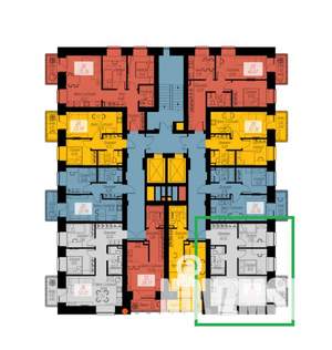 3-к квартира, строящийся дом, 52м2, 7/17 этаж