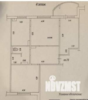 3-к квартира, вторичка, 84м2, 4/17 этаж