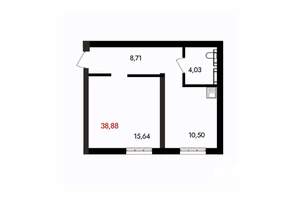 1-к квартира, вторичка, 39м2, 5/18 этаж