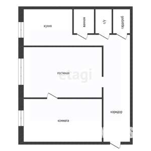 2-к квартира, вторичка, 55м2, 4/4 этаж