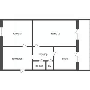 2-к квартира, вторичка, 68м2, 7/10 этаж