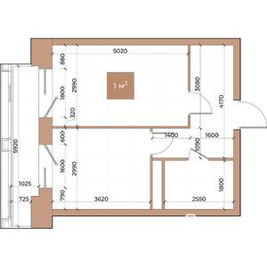 1-к квартира, вторичка, 39м2, 9/24 этаж