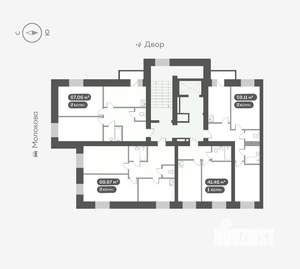 1-к квартира, вторичка, 41м2, 2/16 этаж