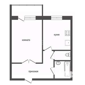 1-к квартира, вторичка, 41м2, 14/18 этаж