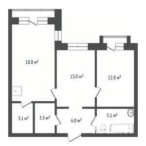 2-к квартира, вторичка, 64м2, 11/17 этаж