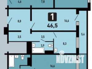 1-к квартира, вторичка, 44м2, 4/18 этаж