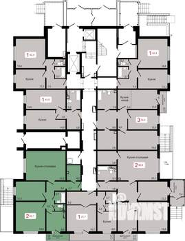 2-к квартира, вторичка, 83м2, 1/17 этаж