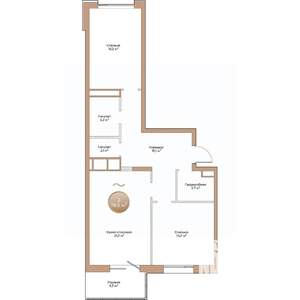2-к квартира, строящийся дом, 79м2, 10/24 этаж