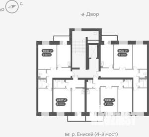 2-к квартира, вторичка, 66м2, 9/13 этаж