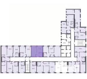 2-к квартира, строящийся дом, 37м2, 4/17 этаж