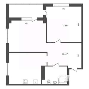 2-к квартира, вторичка, 63м2, 19/19 этаж