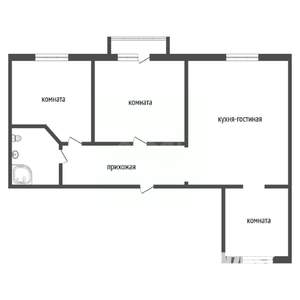 3-к квартира, вторичка, 77м2, 5/10 этаж