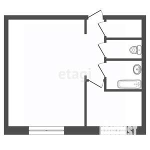 1-к квартира, вторичка, 39м2, 9/9 этаж