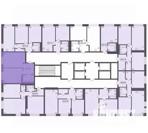 2-к квартира, строящийся дом, 47м2, 13/17 этаж