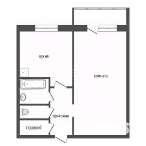 1-к квартира, вторичка, 34м2, 5/5 этаж