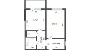 1-к квартира, вторичка, 32м2, 5/10 этаж