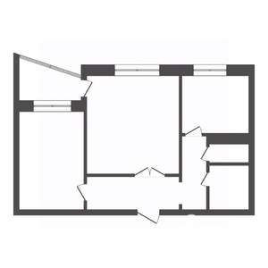 2-к квартира, вторичка, 58м2, 2/10 этаж