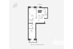 3-к квартира, вторичка, 76м2, 6/16 этаж