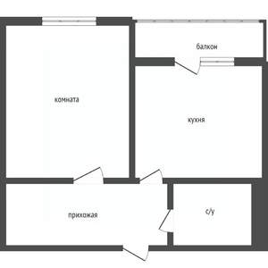 1-к квартира, вторичка, 56м2, 10/10 этаж