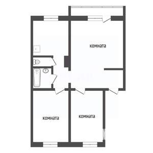 3-к квартира, вторичка, 66м2, 4/9 этаж