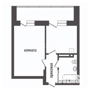 1-к квартира, вторичка, 36м2, 5/24 этаж