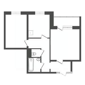 2-к квартира, вторичка, 55м2, 9/10 этаж