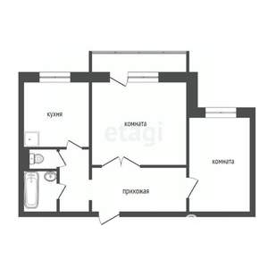 2-к квартира, вторичка, 53м2, 4/10 этаж