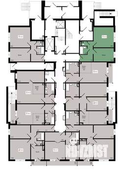 1-к квартира, строящийся дом, 42м2, 1/17 этаж