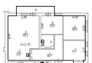 4-к квартира, вторичка, 120м2, 4/21 этаж